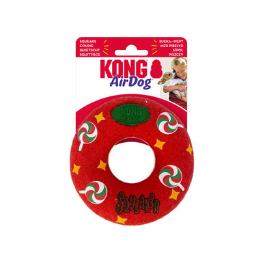 KONG - JOUET HOLIDAY AIRDOG SQUEAKER DONUT - M