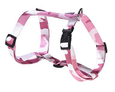 Bobby - Harnais Camouflage Rose XS pour Chiens - 28cm