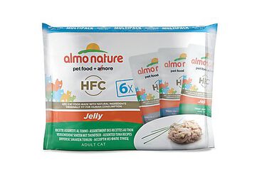 Almo Nature - Sachets Classic Multipack en Gelée au Thon pour Chat - 6x55g