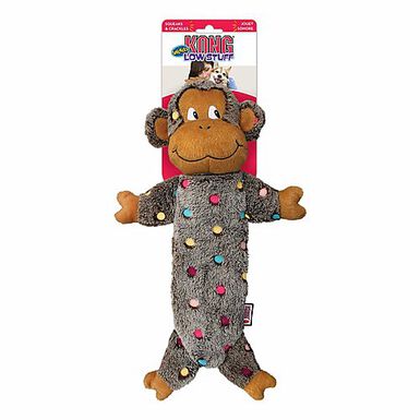 KONG - Jouet Singe Low Stuff Speckles pour Chien - L