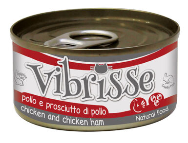 Vibrisse - Pâtée Natural Food au POULET jambon pour chats - 140g