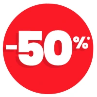  -50% Soldes