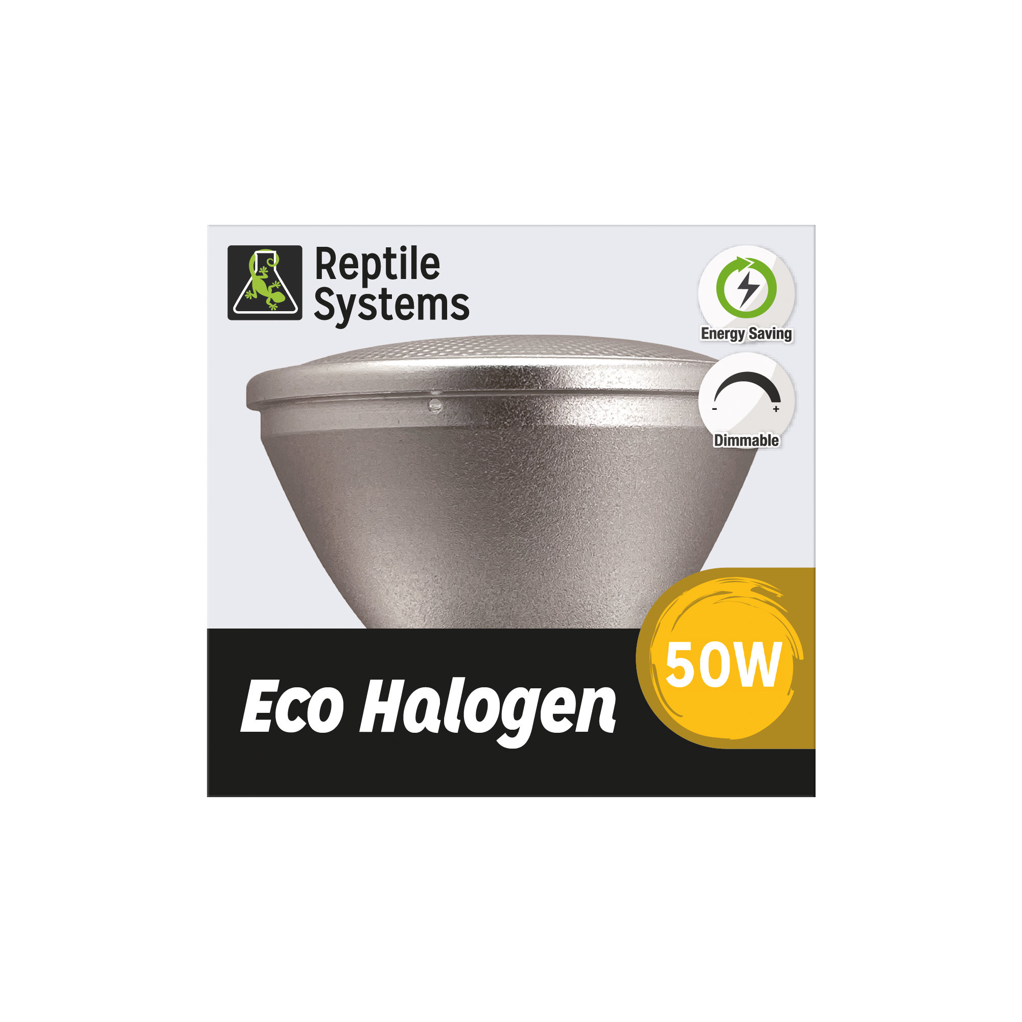 Reptile Systems - Lampe Chauffante Eco Halogen Blanc pour Terrarium - 50W/220V